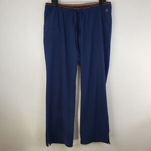 Heartsoul‎ Pants Women's XL NAYH Blue Drawstring Scrub Uniform Pants
